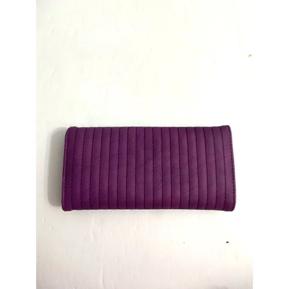 Purple Vegan Leather Wallet